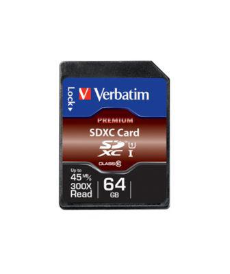 Verbatim Speicherkarte SDHC/SDXC Premium, Speicherkapazität 64 GB
