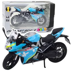Sportmotorrad-Metalllichter klingen blau 1:12