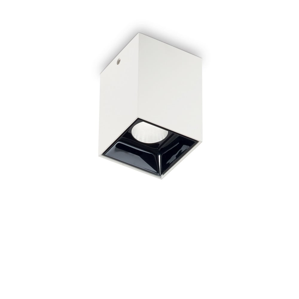 IdealLux Moderne vierkante LED plafondlamp, wit