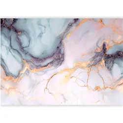 Artgeist, Tapete, Fototapete - Pastel Stones - Pink and Blue Marble-based Structures (450 x 315 cm)