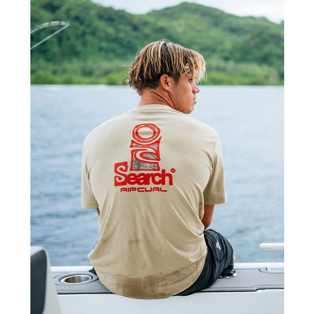 RipCurl Vaporcool Search Stack Tee khaki rock (2372) XS 0K5MTE_2372_XS
