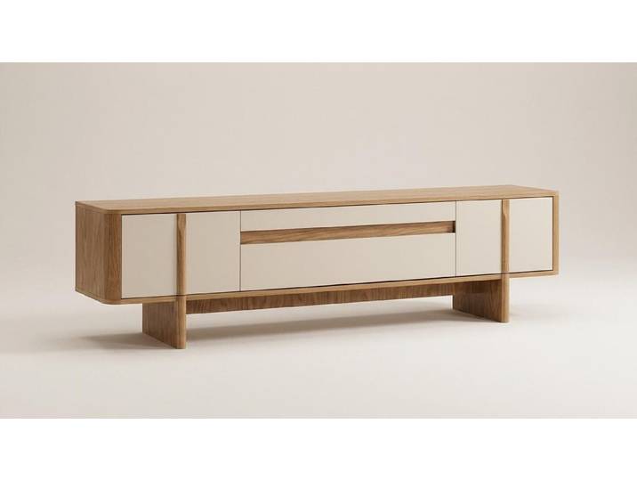 JVmoebel Sideboard Wohnwand Schrank Sideboard braun bequem praktisch Wohnzimmer neu, Made in Europa