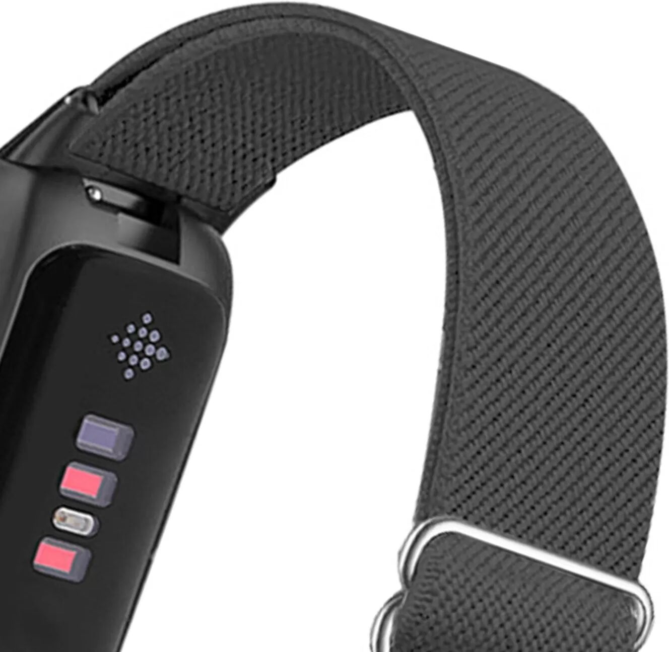 INF Fitbit Inspire 3 Nylon-Armband Schwarz