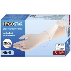 HYGOSTAR Einmalhandschuhe SAFE SUPER STRETCH S weiß