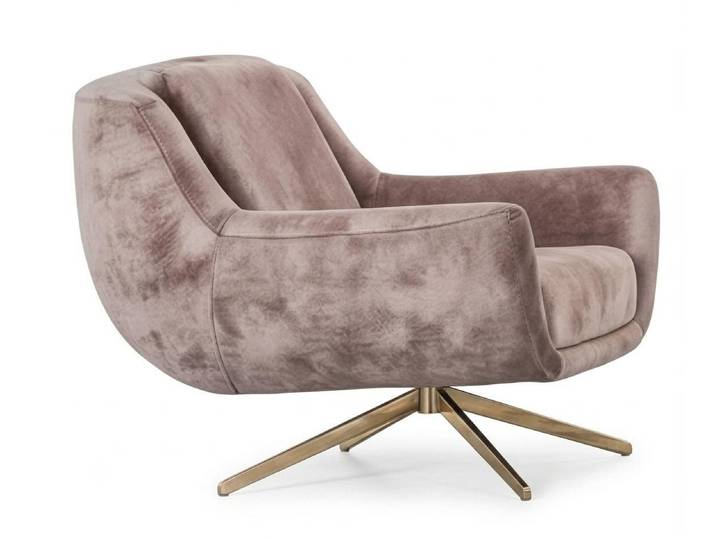 Xlmoebel Sessel Sessel Modern Rosa Elegant Raffiniert Weich Samtartig Luxuriös Bequem