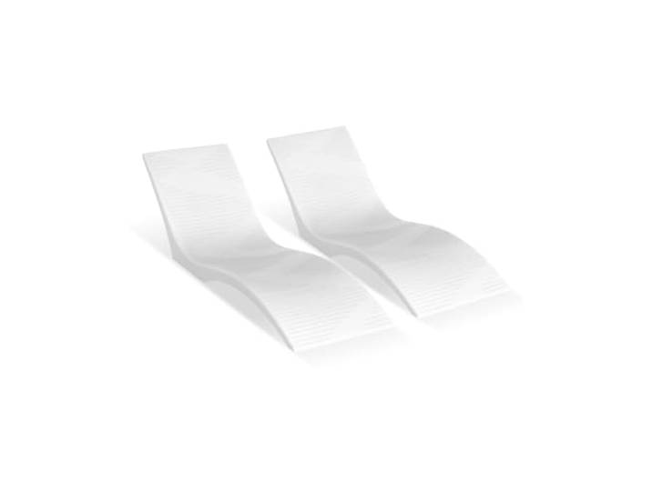 VEVOR Liegestühle 2 STK. Chaiselongue Liegestühle für den Innenbereich des Pools für Wassertiefen bis zu 12,7 cm, im Pool befestigt und auf dem Wasser schwimmend, geeignet für alle Pooltypen