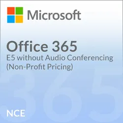 Microsoft Office 365 E5 without Audio Conferencing (Non-Profit Pricing) (NCE)
