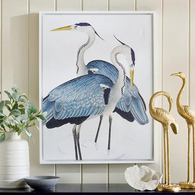 Herons By The Shore Canvas Wall Art - Grandin Road