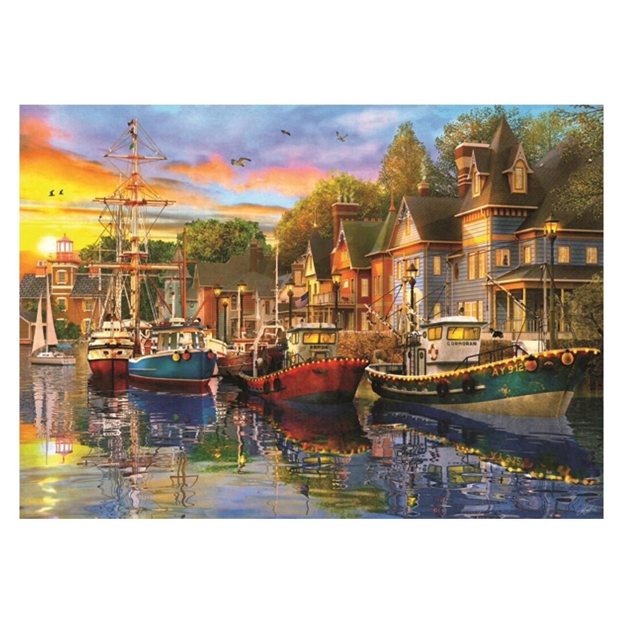 Anatolian Puzzel Lichten in de haven 1500 stukjes
