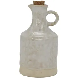 Chic Antique Steingut-Kanne mit Stopfen, 15,5 cm, Ø 8 cm - creme