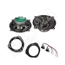 Opel Corsa B C Tigra Vivaro Einbauset 2-Wege Koaxial Lautsprecher EL130 80 Wa...