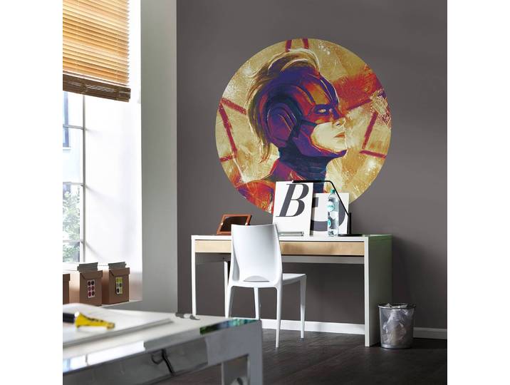 Papier peint intissé Captain Marvel 128 x 128cm