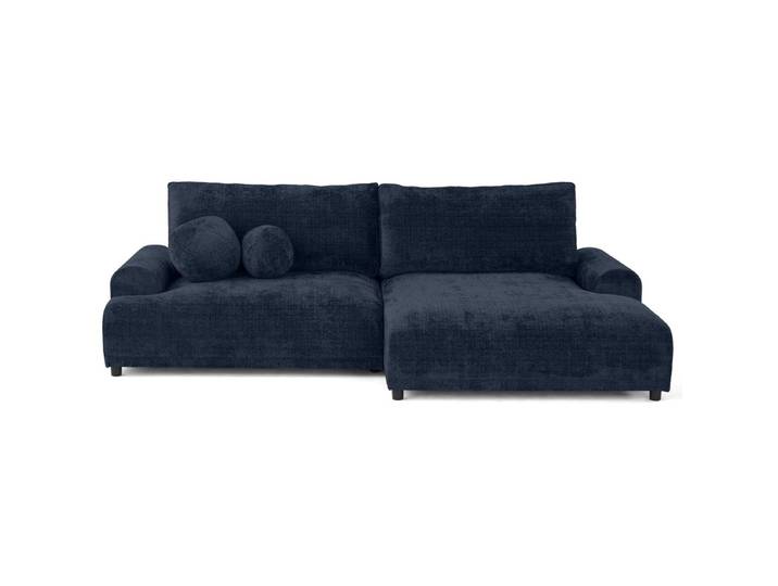Best Mobilier Canapé d'Angle Convertible 4 places - NELLY Angle droit Bleu