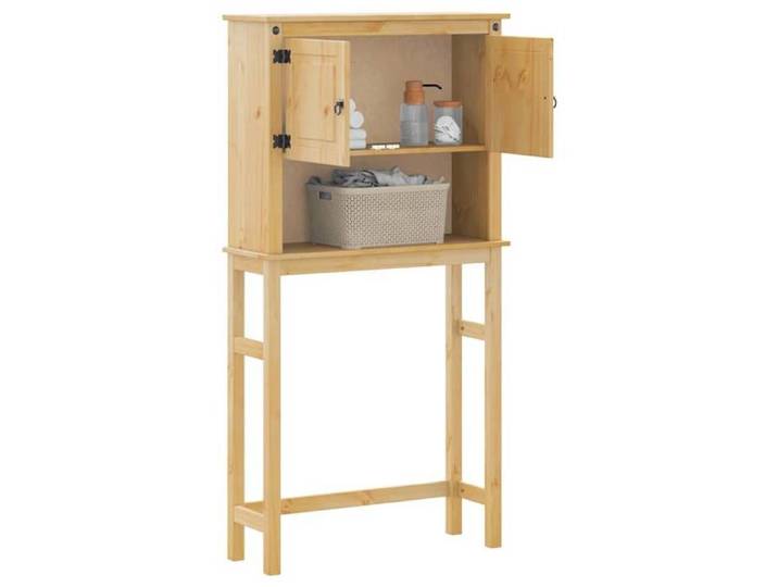 NEW Brun Cabinet WC - VIDAXL - Armoire pour machine à laver salle de bain Corona pin massif - design élégant（1parcel）4655614