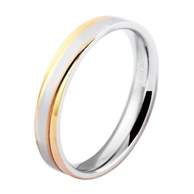 Partnerring AKZENT "Sensual Meaning, langlebig" Gr. 58, bunt (bicolor), Fingerringe, Herren, 58, Edelstahl