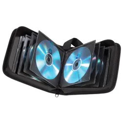 hama 40er CD-/DVD-Tasche Wallet schwarz, 1 St.
