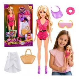 Lean Toys Anlily Strandmädchenpuppe im Badeanzug (71225355)