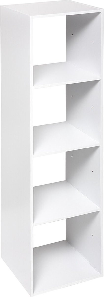 Boekenkast Armilla Vakkenkast met 4 Vakken Wit