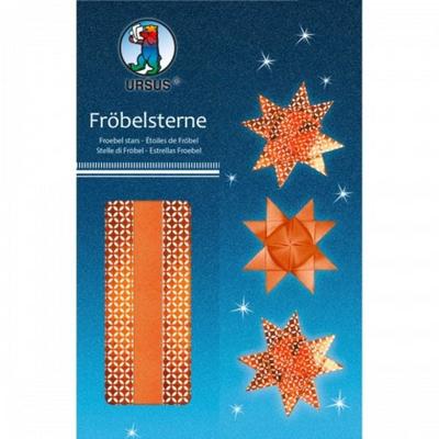 URSUS Dekorationsartikel Fröbelsterne, kupfer/weiß