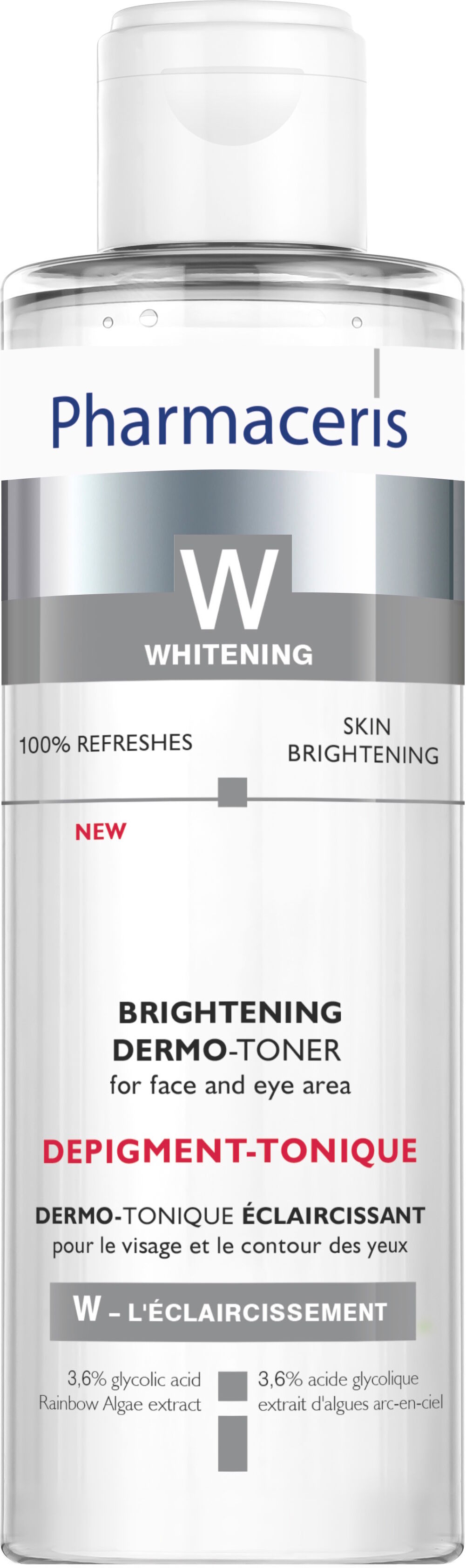 Pharmaceris W Brightening Rensende og lysnende ansigtstonic 200 ml