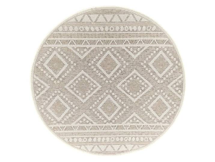 Teppich THE CARPET Calgary , beige, H:1mm Ø:160cm, Polypropylen, Teppiche, Teppich, moderner robuster In und Outdoor Teppich