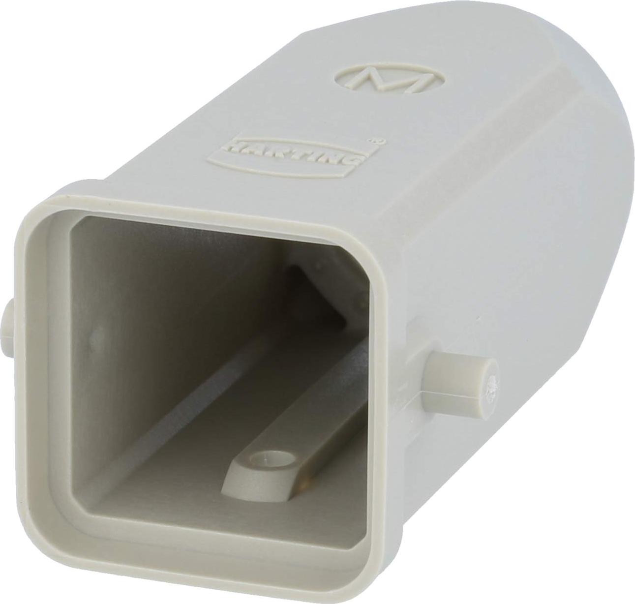 Harting Han 3A tule behuizing zonder ingebouwde afdichting met 1xM20 rechte kabeluitgang