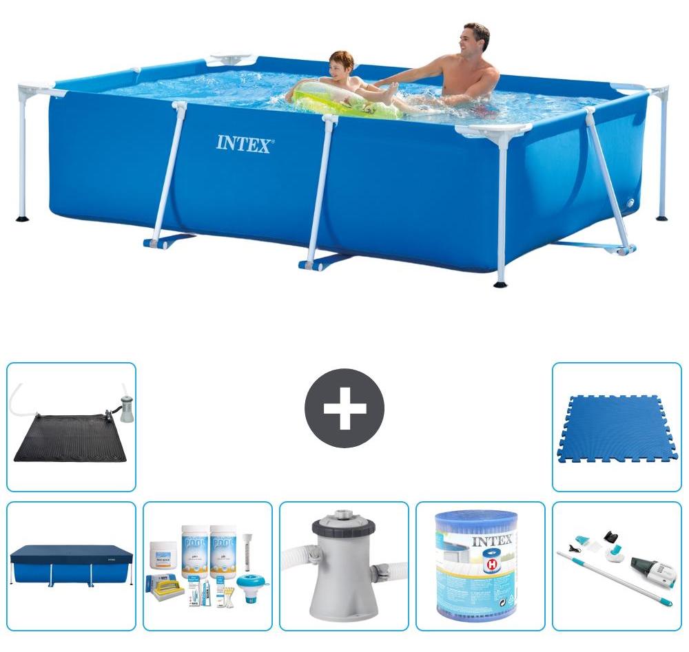 Rechteckiger Frame Pool - 260x160x65 cm - 8-teilig S30131