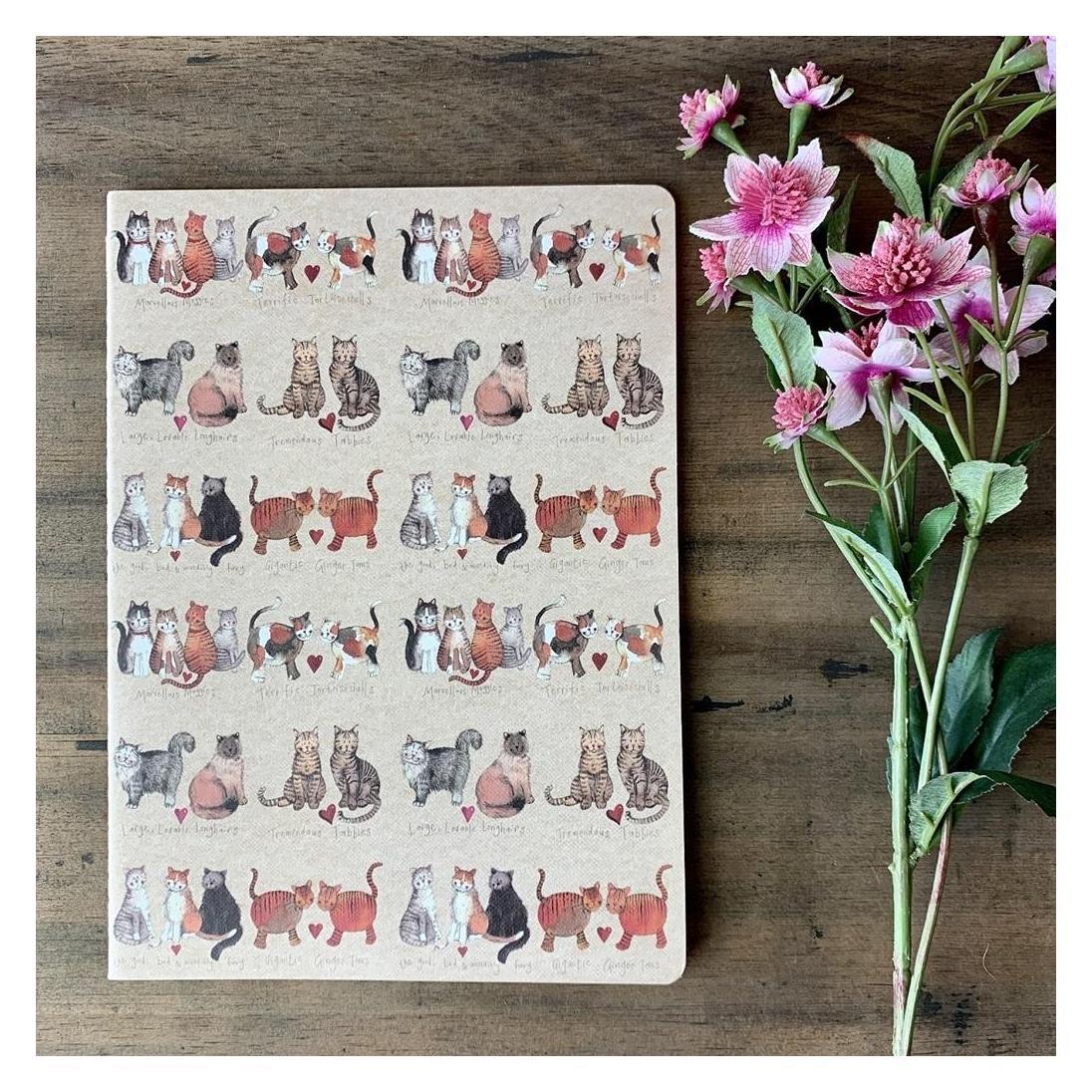 Teka Notizbuch B5/40K Linie SNL02 Cat's Love (B5, Liniert, Weicher Einband) (54622170)