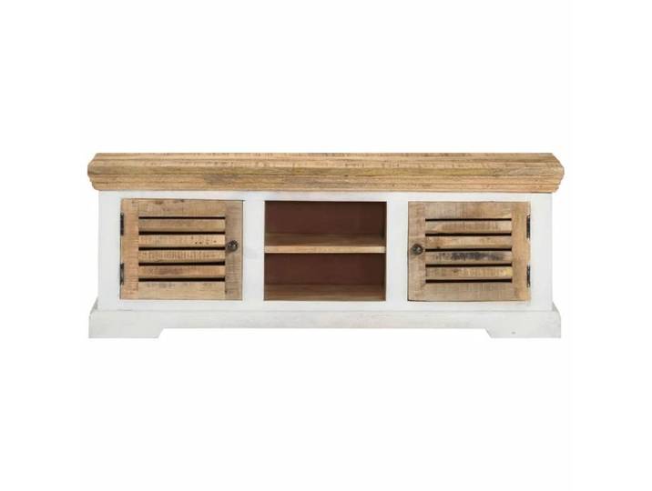 SALE 2026 Meuble TV - cabinet de livre - Meuble de télévision 110x30x40cm Bois massif de manguier 18.2 Kg 7711146