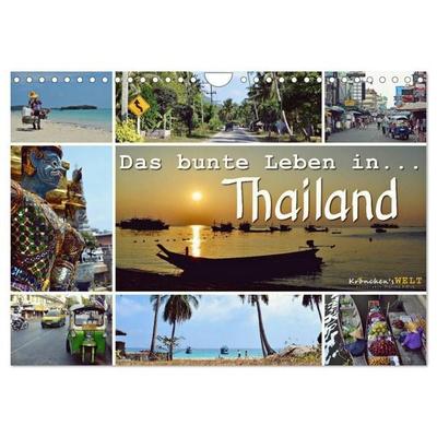 Das bunte Leben in Thailand (Wandkalender 2027 DIN A4 quer), CALVENDO Monatskalender