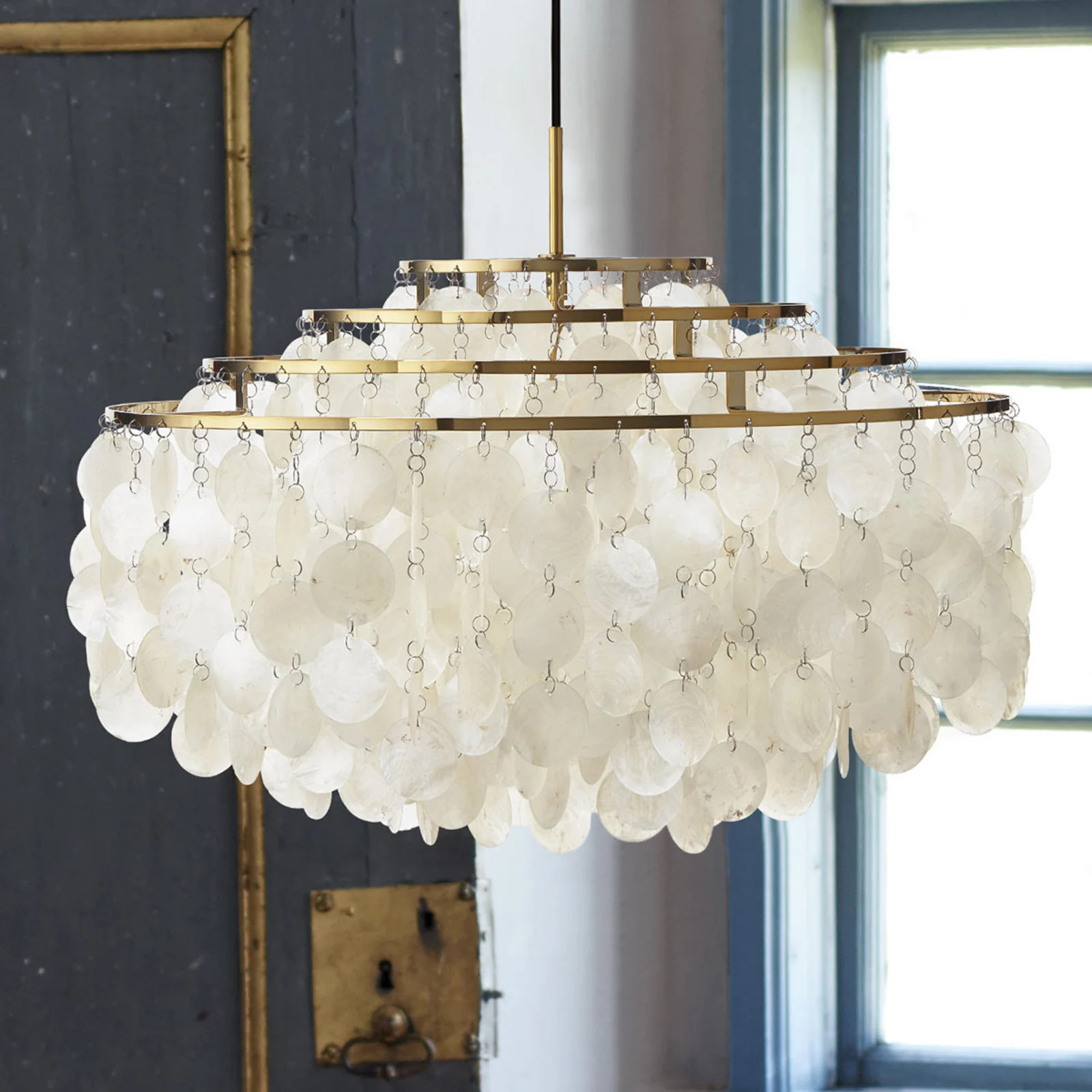 Verpan Fun 10DM Designer Hanglamp - Messing - Steen