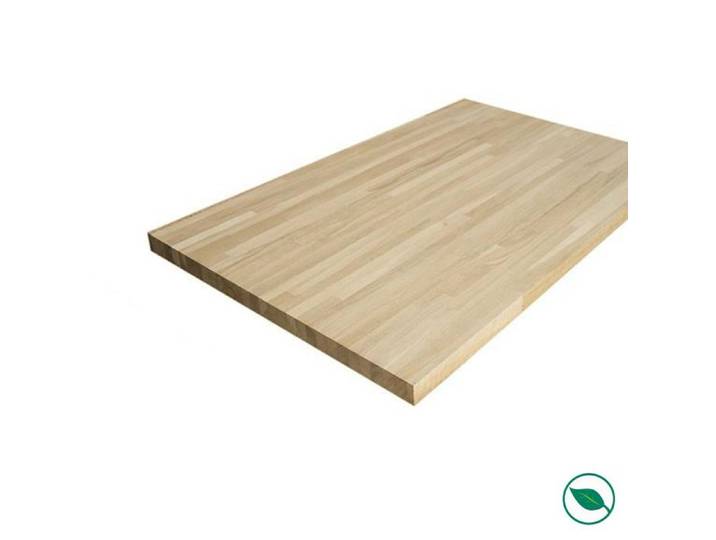 Plan de travail chêne massif lamellé collé 2000 x 800 x 26 mm - FSC MIXTE 70% FORESTEA Dimensions : 2000 mm x 800 mm x 26 mm