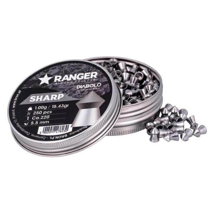 Ranger Ink Śrut 5 5 mm RANGER Diabolo Sharp szpic 250 szt. 1 00 g (RANGER)