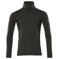 Langarmshirt mit Rollkragen "19781-794" Crossover schwarz - M - schwarz