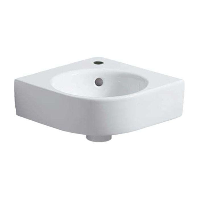 Geberit Renova Compact Eckwaschtisch 276132000 Schenkellänge 32 cm, weiß