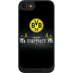 Nivocase Handyhülle für Apple iPhone 8 Hülle NIVOpure Case Schwarz BVB Borussia Dortmund Stadion (Apple iPhone 8), Smartphone Hülle, Schwarz