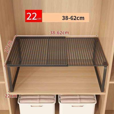 Discount Dollar Deals Stackable Shoe Cabinet, Large capacity Wardrobe Organizer, Scalable Layered Partition Board Shelf black m