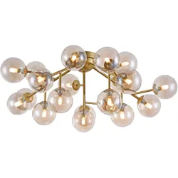 Deckenleuchte Dallas Goldfarben max. 28 Watt Deckenlampe