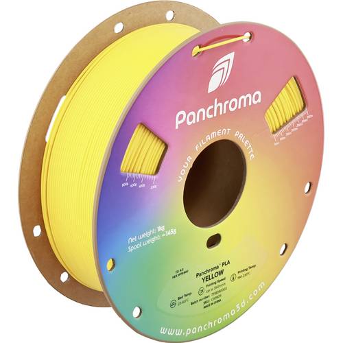 Polymaker CA19011 Panchroma Filament PLA Highspeed Filament 1.75mm 1000g Yellow, Gelb 1St.