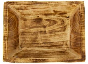 Global Crafts Hand Carved Jacaranda Wood Platter from Kenya