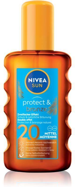 NIVEA SUN Protect & Bronze huile sèche solaire SPF 20 200 ml