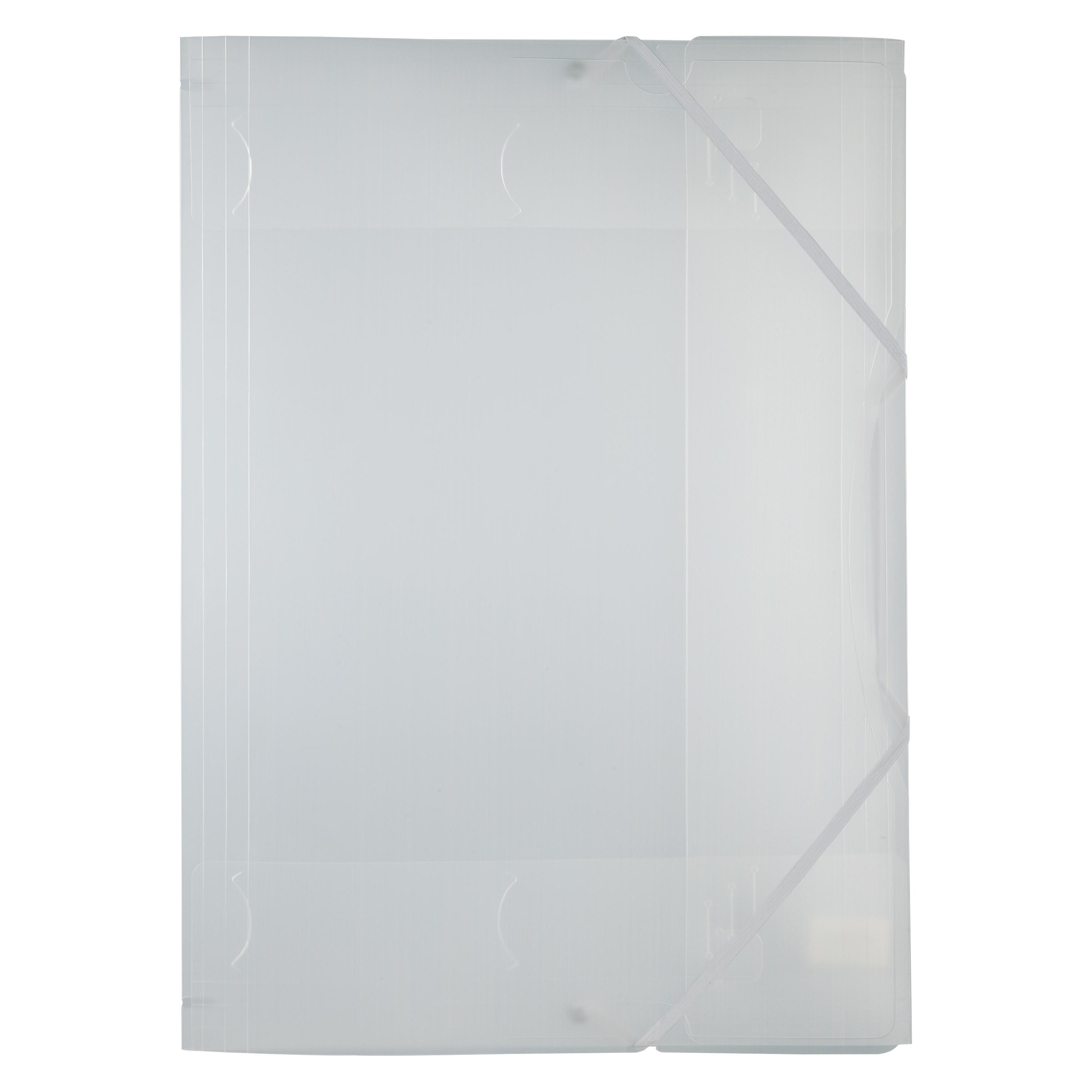 Folia Gummizugmappe A3 transp.weiss (A3, 1x) (6990)