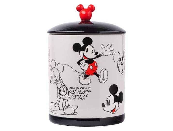 Silver Buffalo Vintage Mickey Mouse Skizzen Keramik Behälter Snack Keksdose (groß)