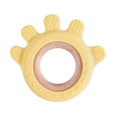 Cartoon Rudder Shape Baby Toys, Silicone Teether Baby Toys, Chewing Training, Baby Care Equipment Baby Gifts yellow