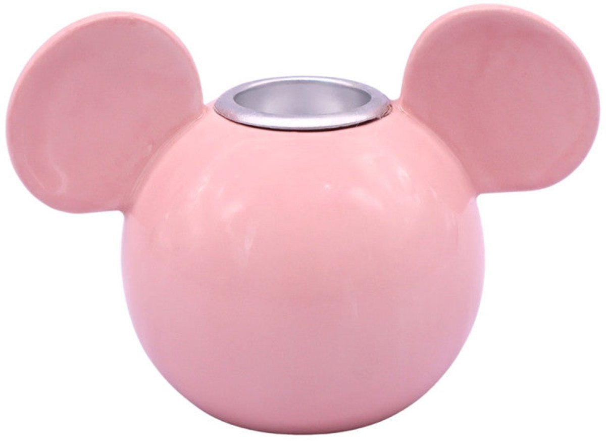 Disney Home Mickey Mouse Kaarsenhouder Roze