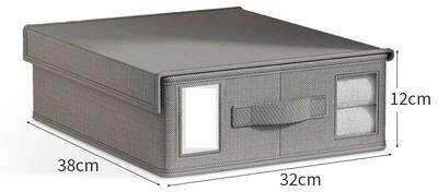 On Spot Shop Creative 4 Piece Bed Sheet Storage Box Set, Fabric Organizer For Wardrobe, Blanket & Quilt Covers b