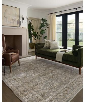 Alexander Home Tamara Farmhouse Botanical Area Rug