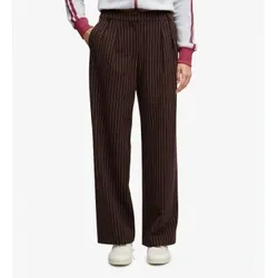 Superdry für Damen. W7011248A Braune Nadelstreifenhose (XXS), Lässig, Klassisch, Polyester