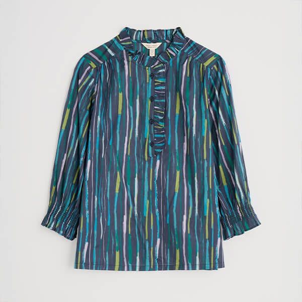 Seasalt Twining Top Painterly Stripe Maritime Size 08