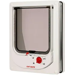 Cat Mate 4-Wege Katzentüre (Magnetische Katzenklappe), Katzentüre + Katzennetz